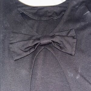 LOOK AMANDA RICHARD CUT OUT BACK DRESS WITH BOW LONG SLEEVE NWOT SZ4